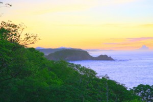 Sunrise over the coast in Huatulco, Oaxaca, Mexico